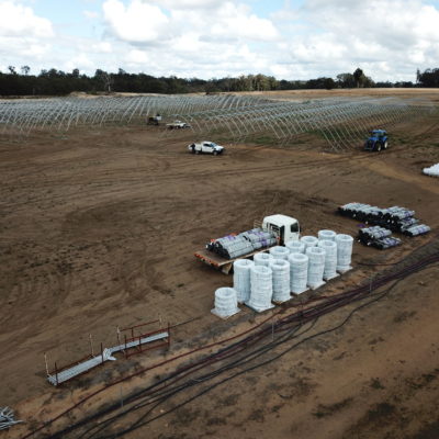 Construction of the tunnels, April 2018